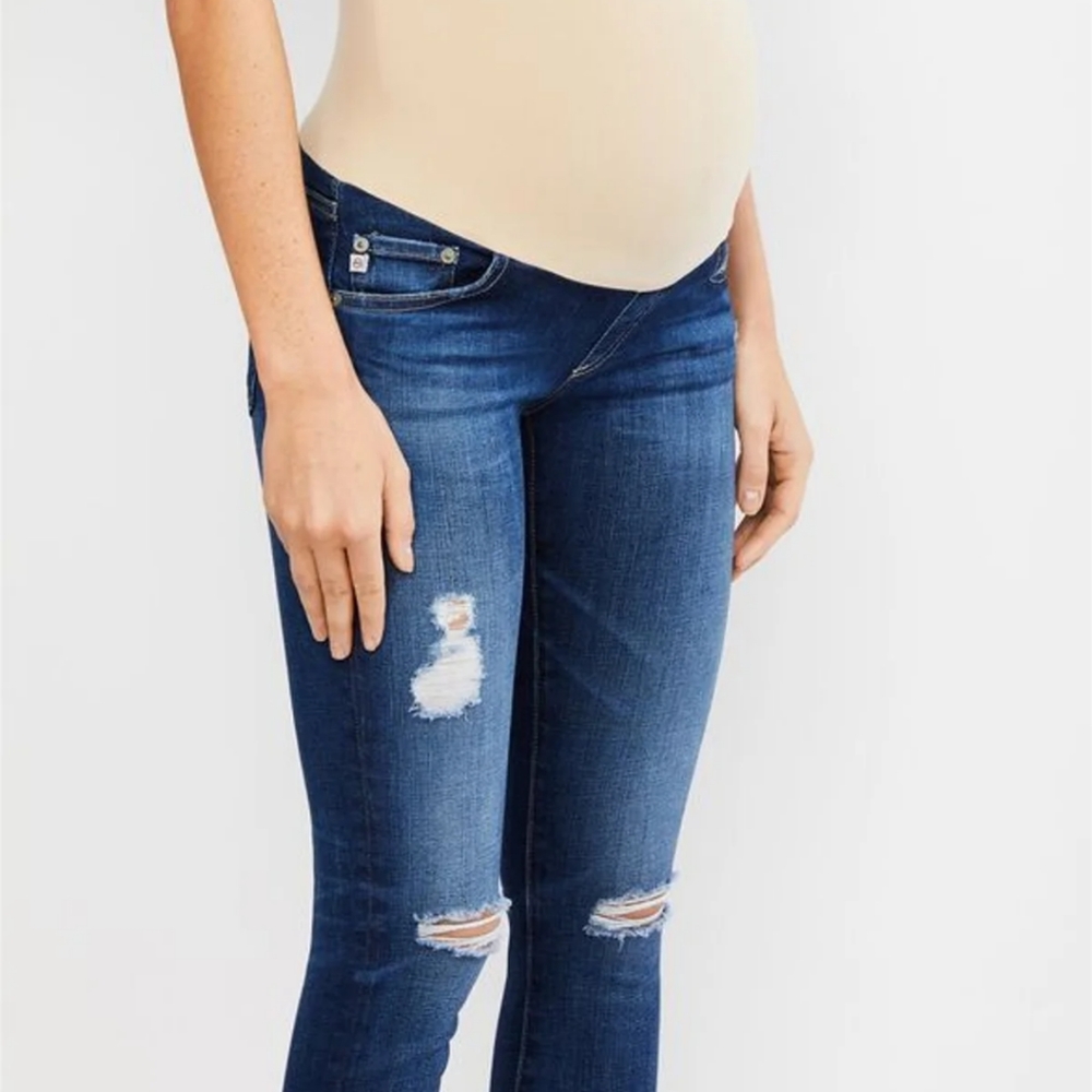 AG Adriano Goldschmied Maternity Distressed Jeans